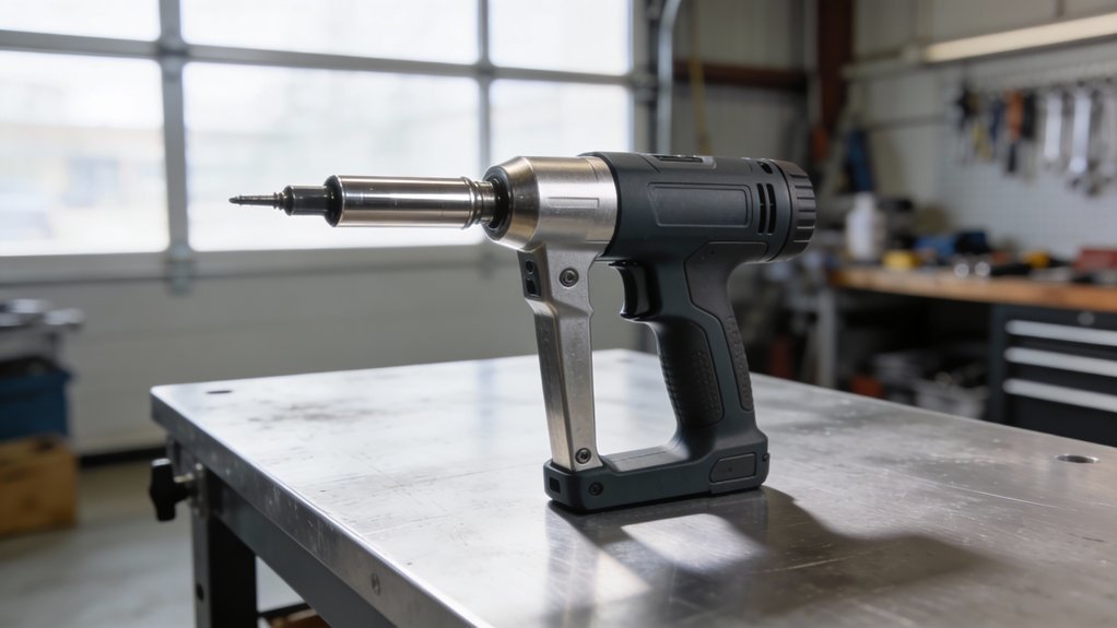 battery compatible ergonomic high force riveter