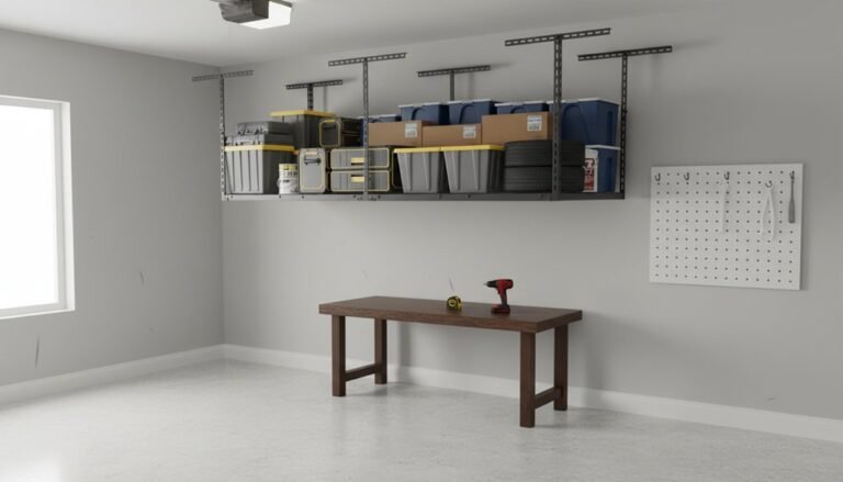 eight overhead garage racks